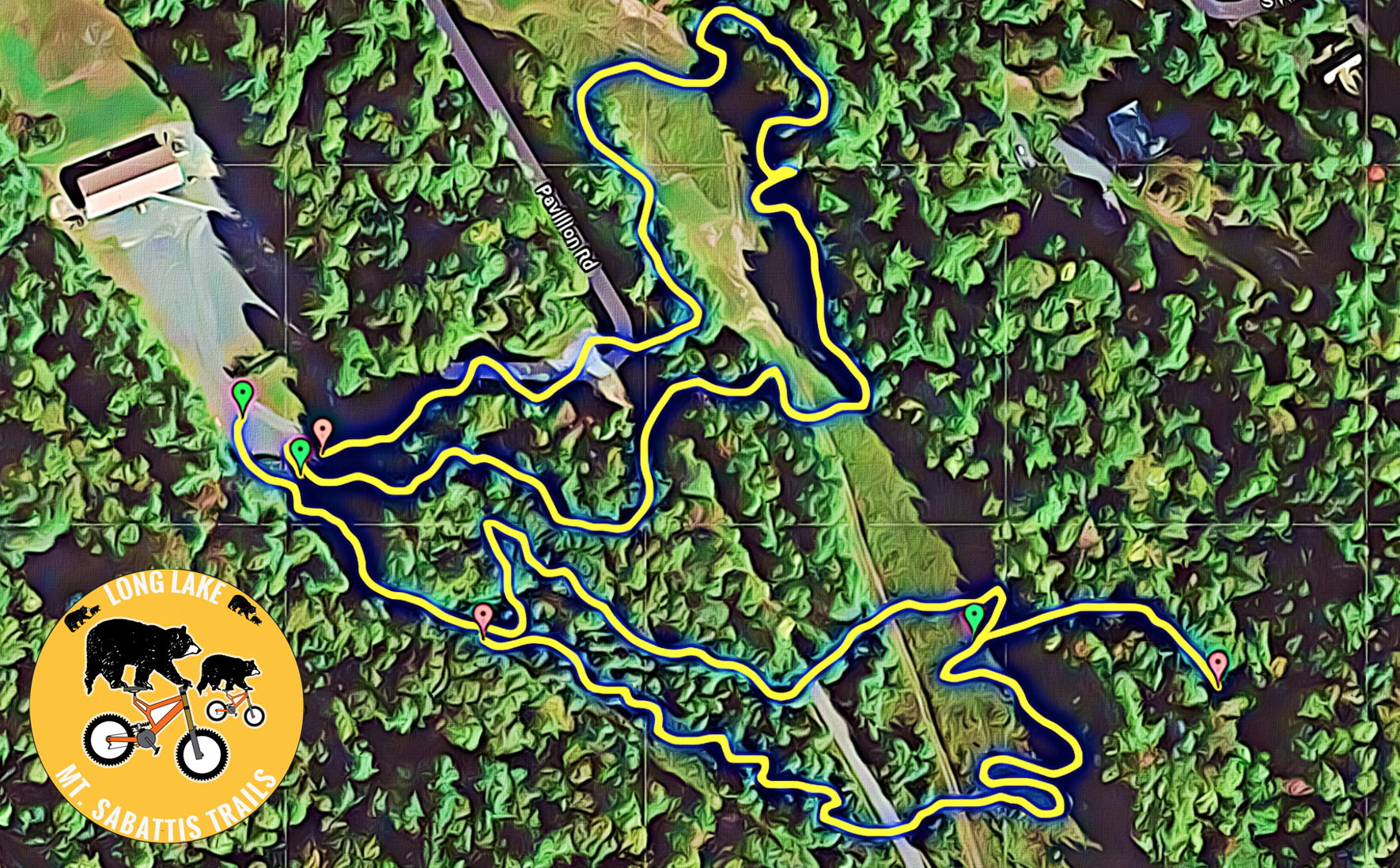 Mountain Bike Trail Rendering