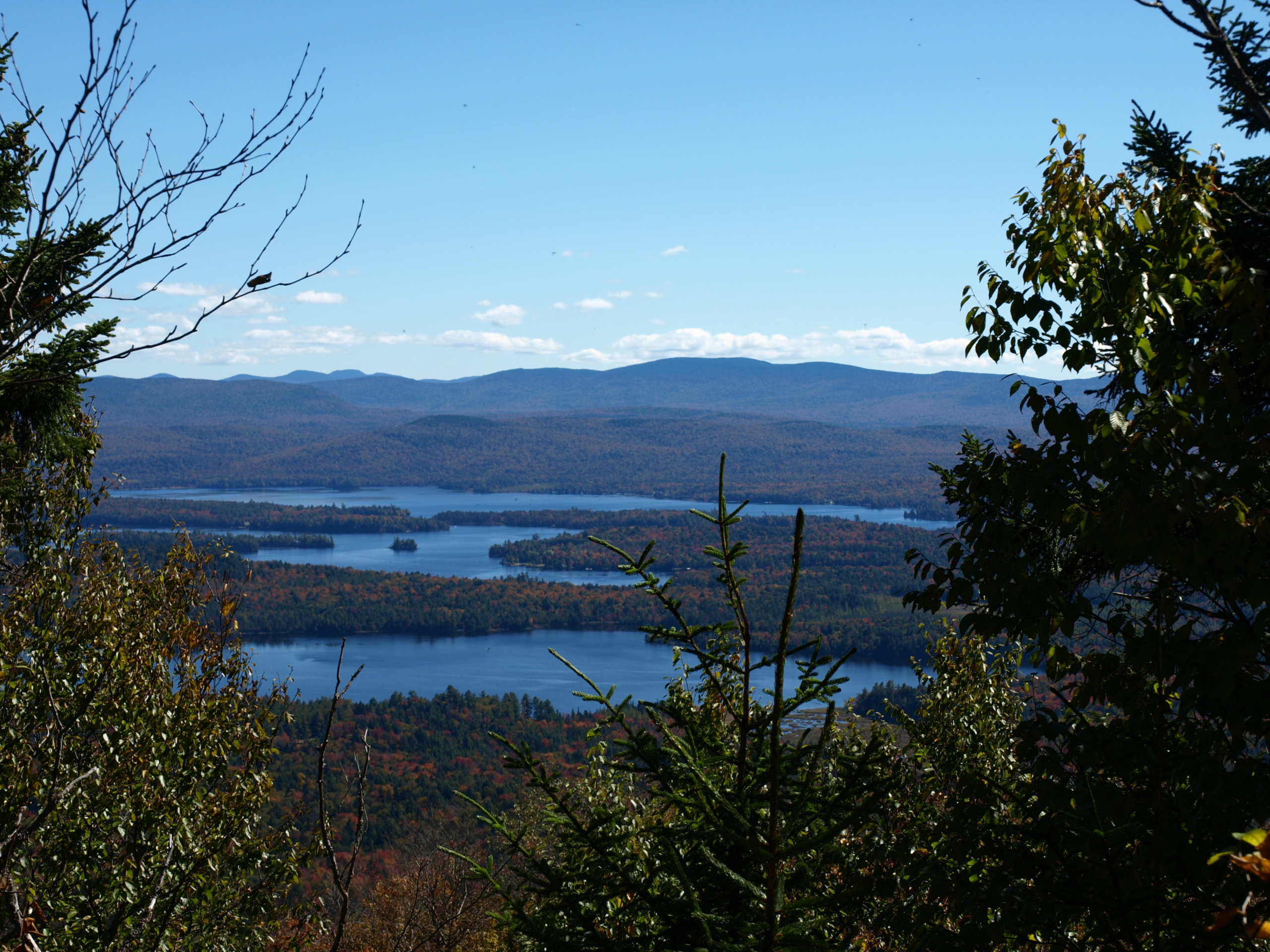 View from atop West Mountain in Raquette Lake
