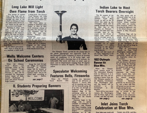Olympic Torch Relay in Long Lake NY – 1980’s Flashback