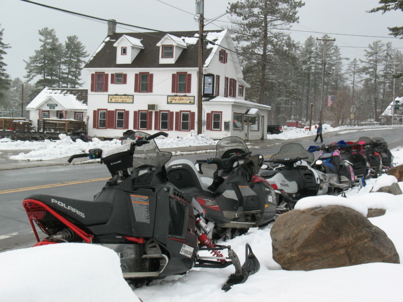 Snowmobiling Long Lake
