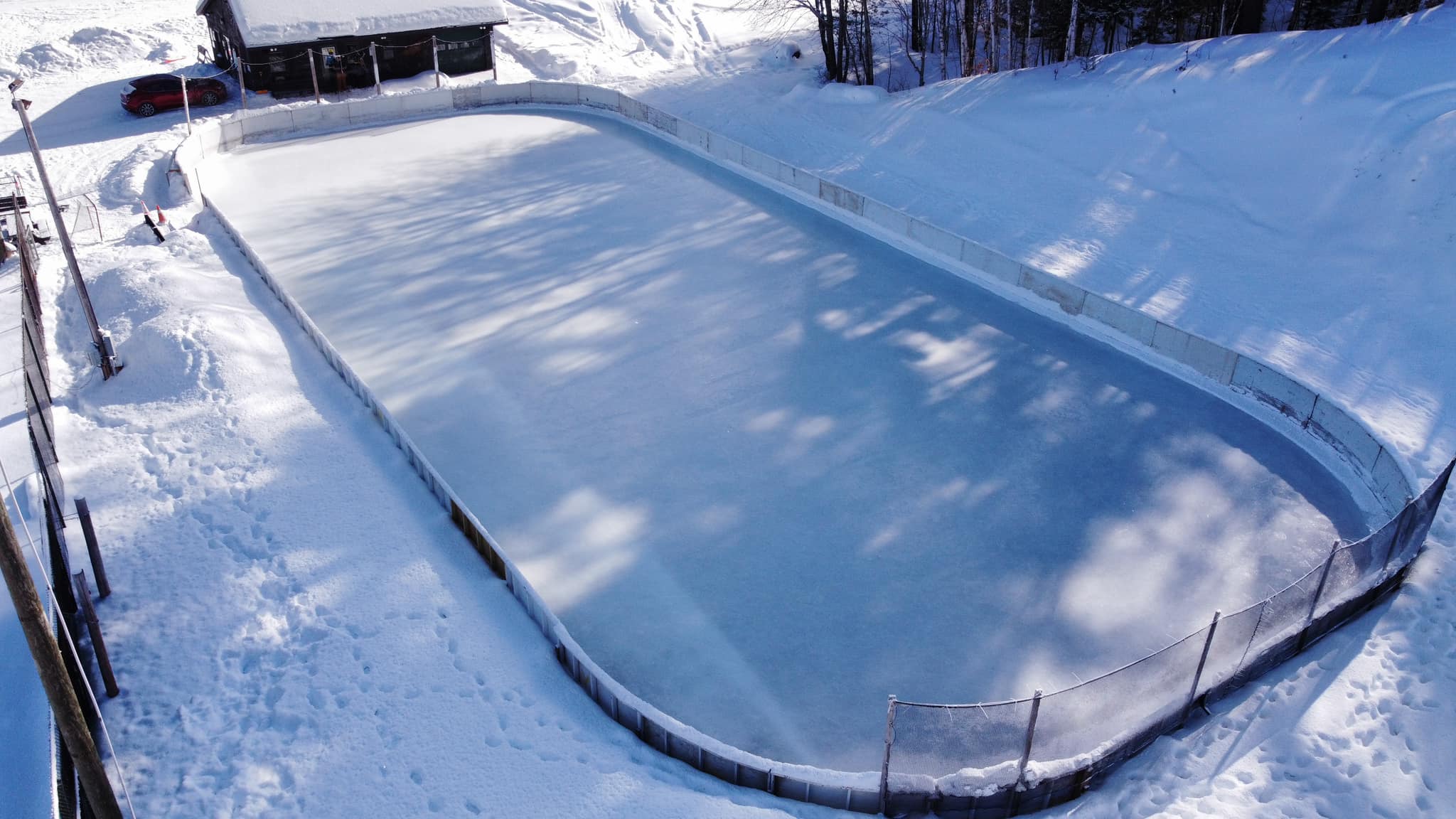 Overhead Drone Geiger Arena Ice Skaking Rink Winter 2021 by Matt Waligora
