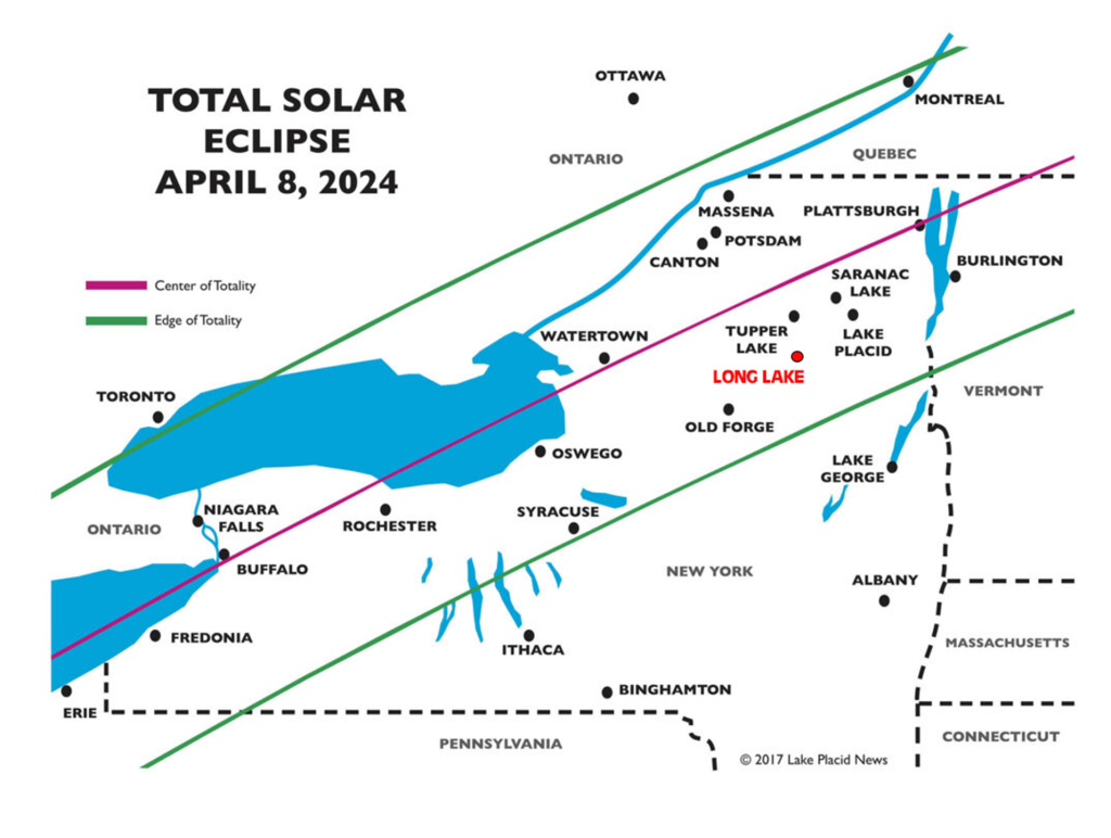 map of solar eclipse