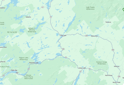 Map to Long Lake NY