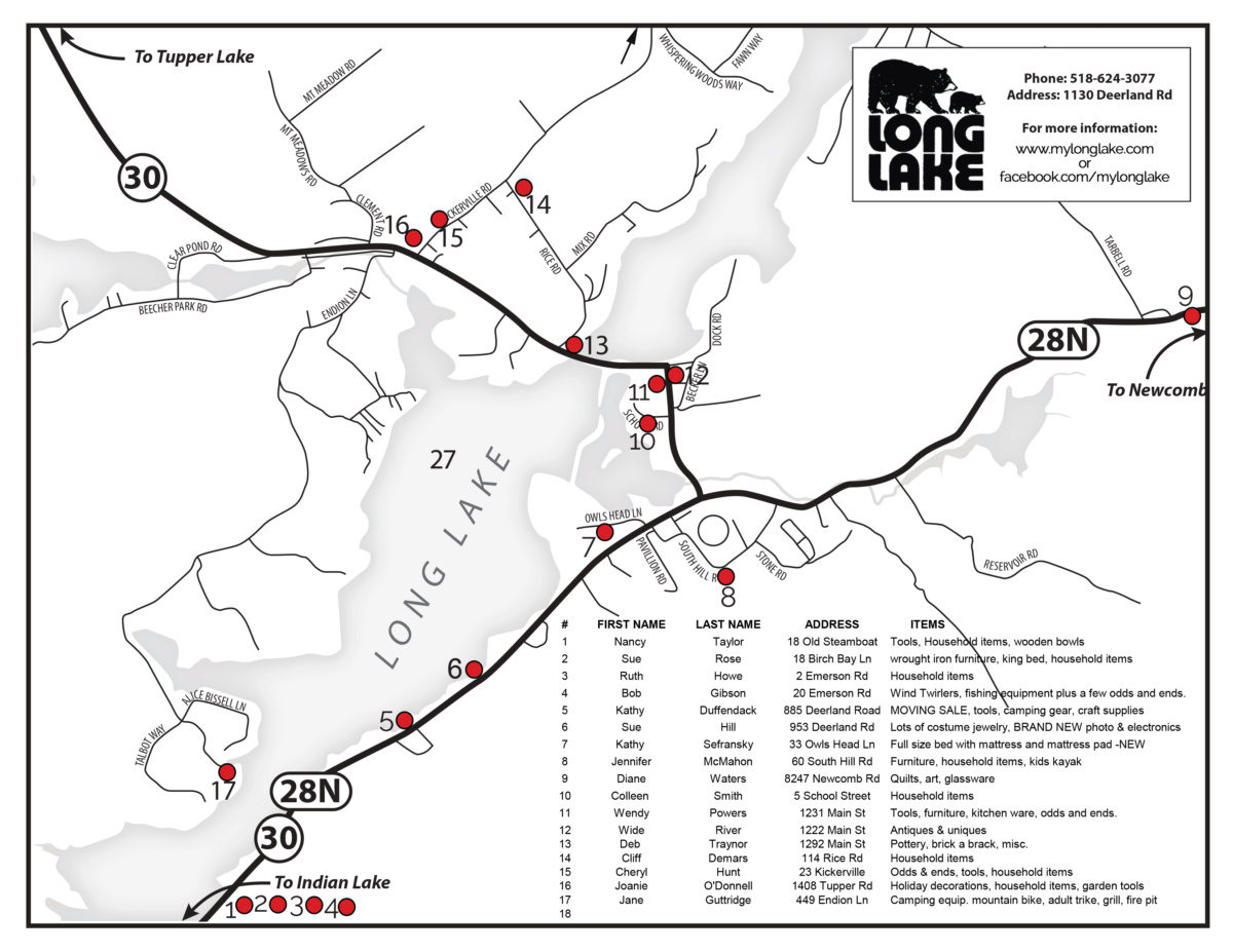 2024 Summer Town Wide Garage Sale Map Long Lake 2024-summer-town-wide-garage-sale-map-long-lake