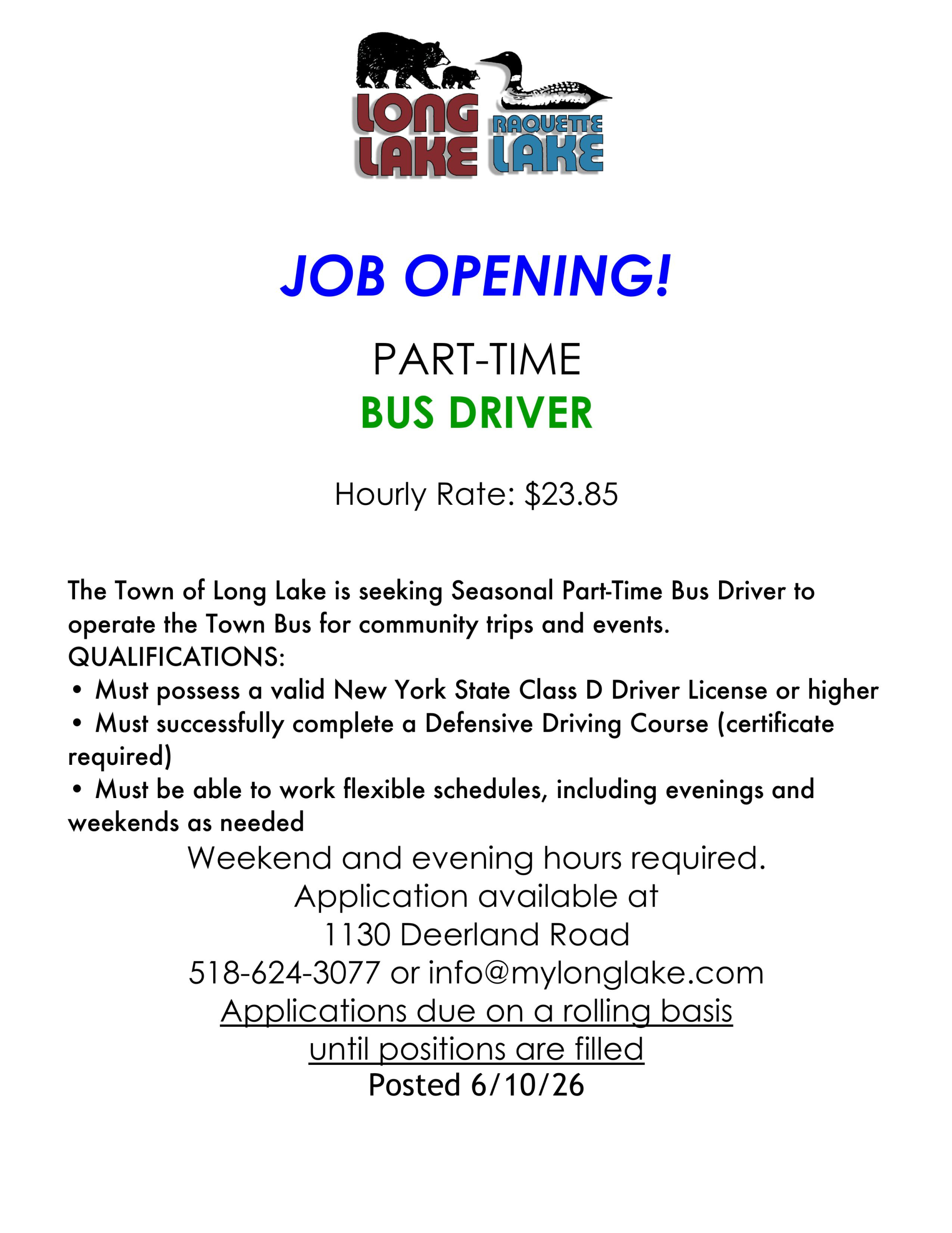 Little Bus Job Application and Information