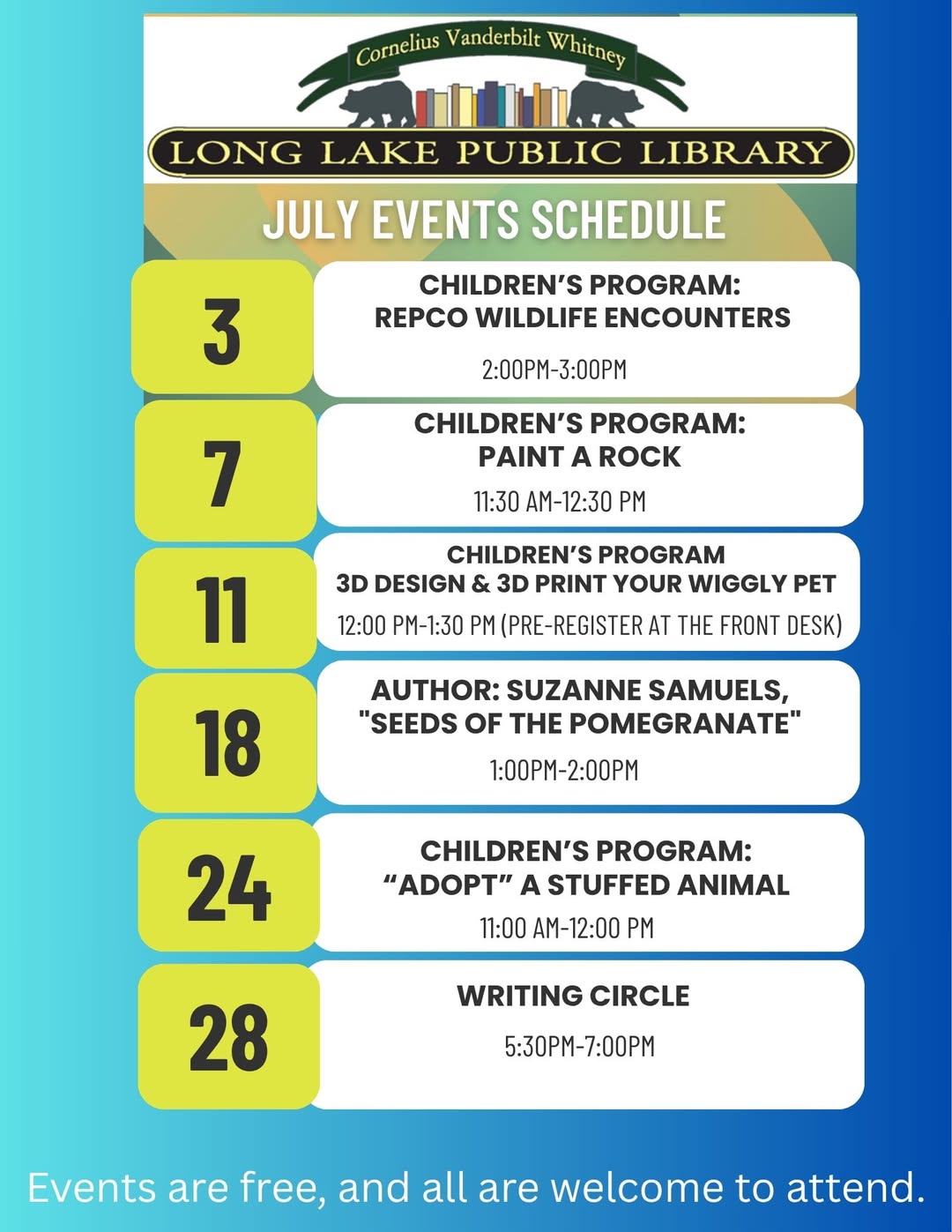 Library events